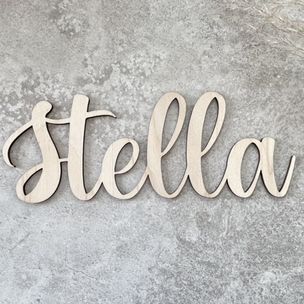 Houten naam 'Stella'